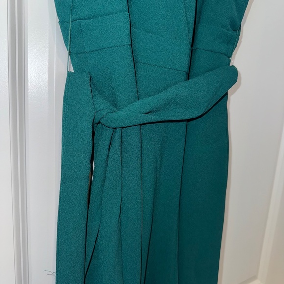 J. Crew Ruffle Sleeve Jumpsuit in 365 Crepe Emerald Green Sz 16 NWT - Picture 12 of 12